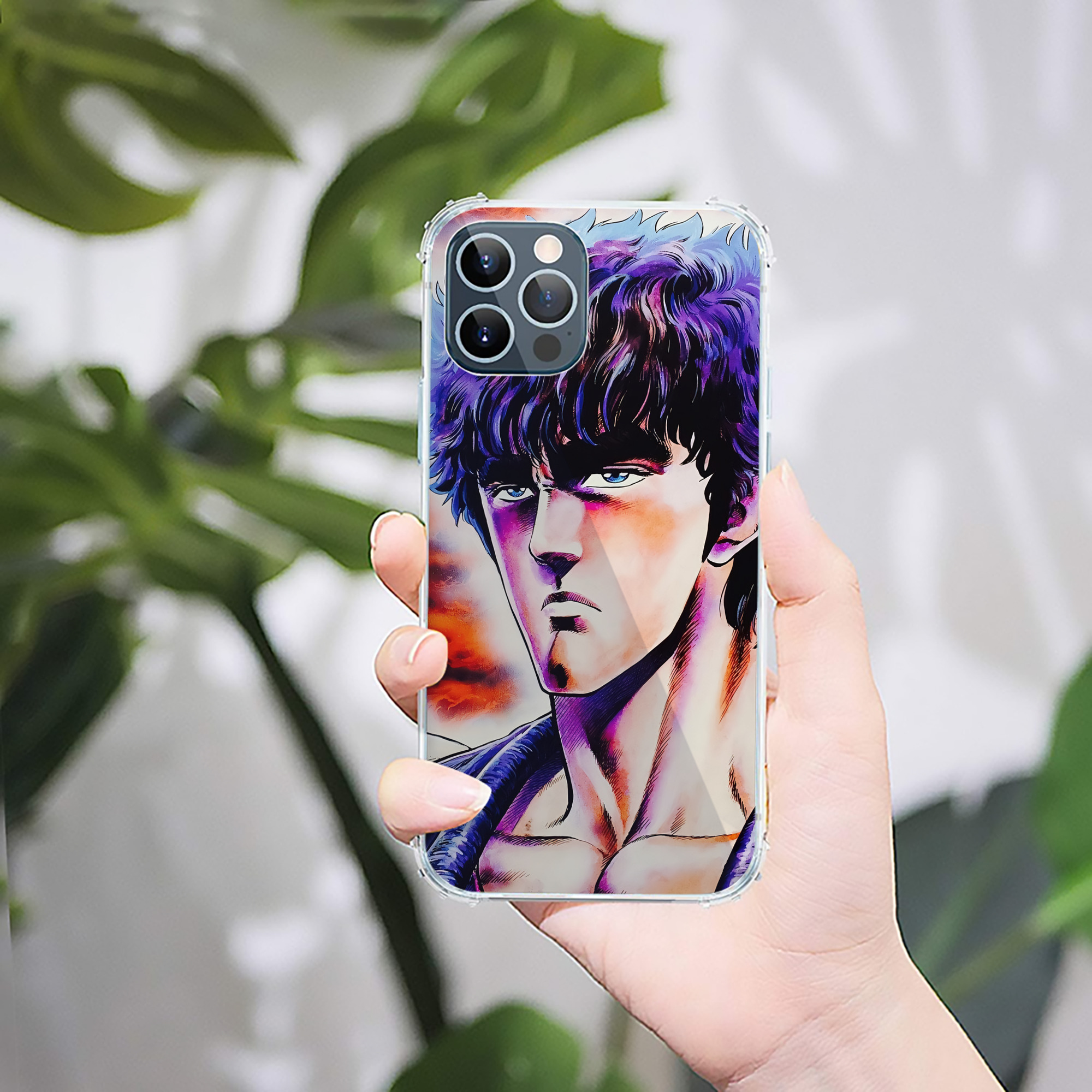 （画像用） 北斗の拳 Fist of the North Star 【iPhone 12シリーズ対応】透明スマホケース（クリアソフトケース）